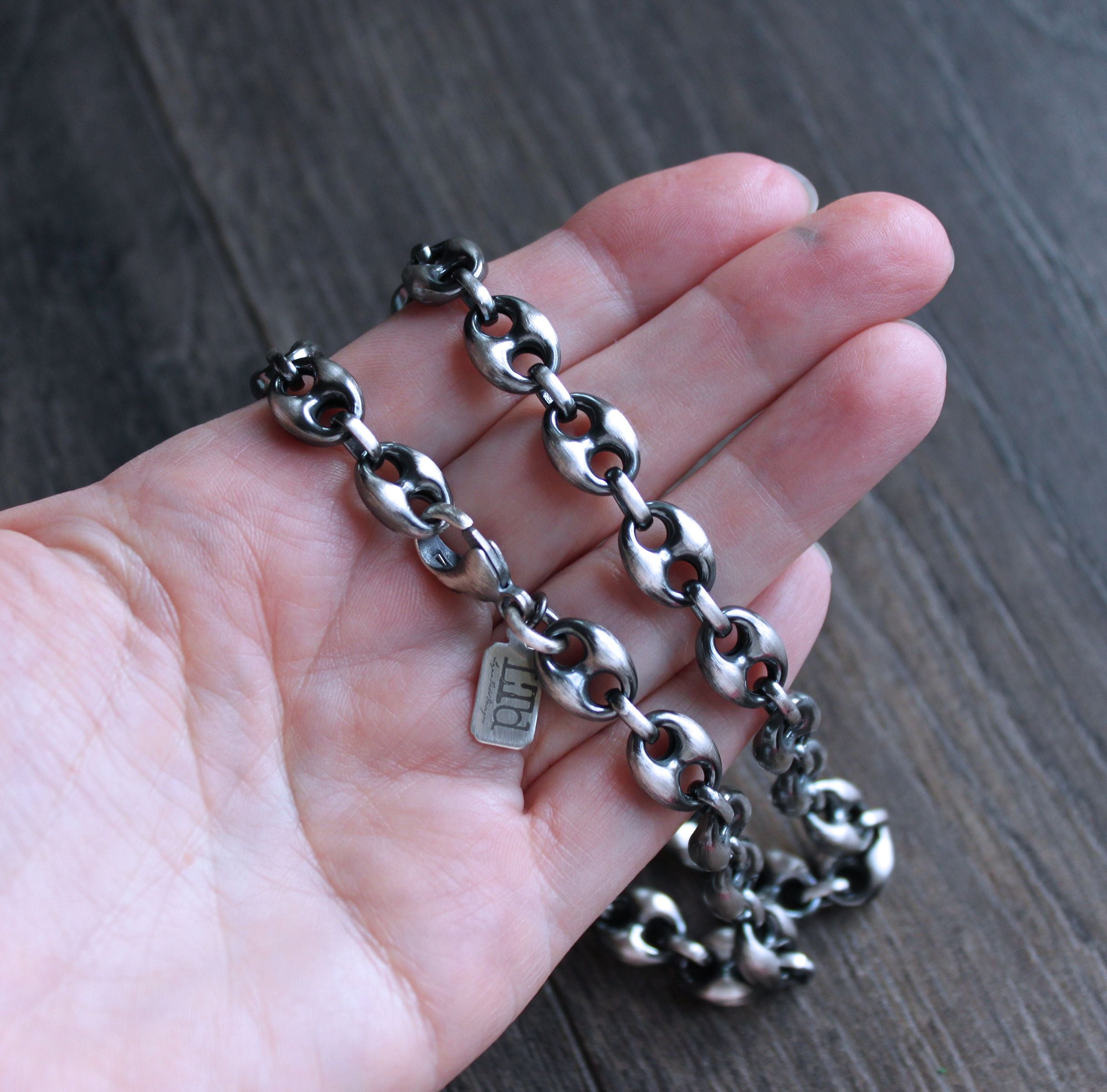Amazon.com: Anchor necklace for men, men's bronze chain necklace, gift for  him, bronze anchor pendant, men's jewelry, nautical necklace, sailor :  Handmade Products